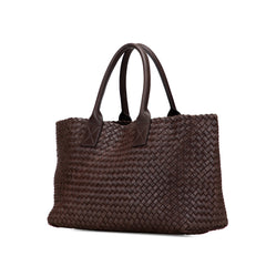 Medium Lambskin Intreccio Cabat Tote