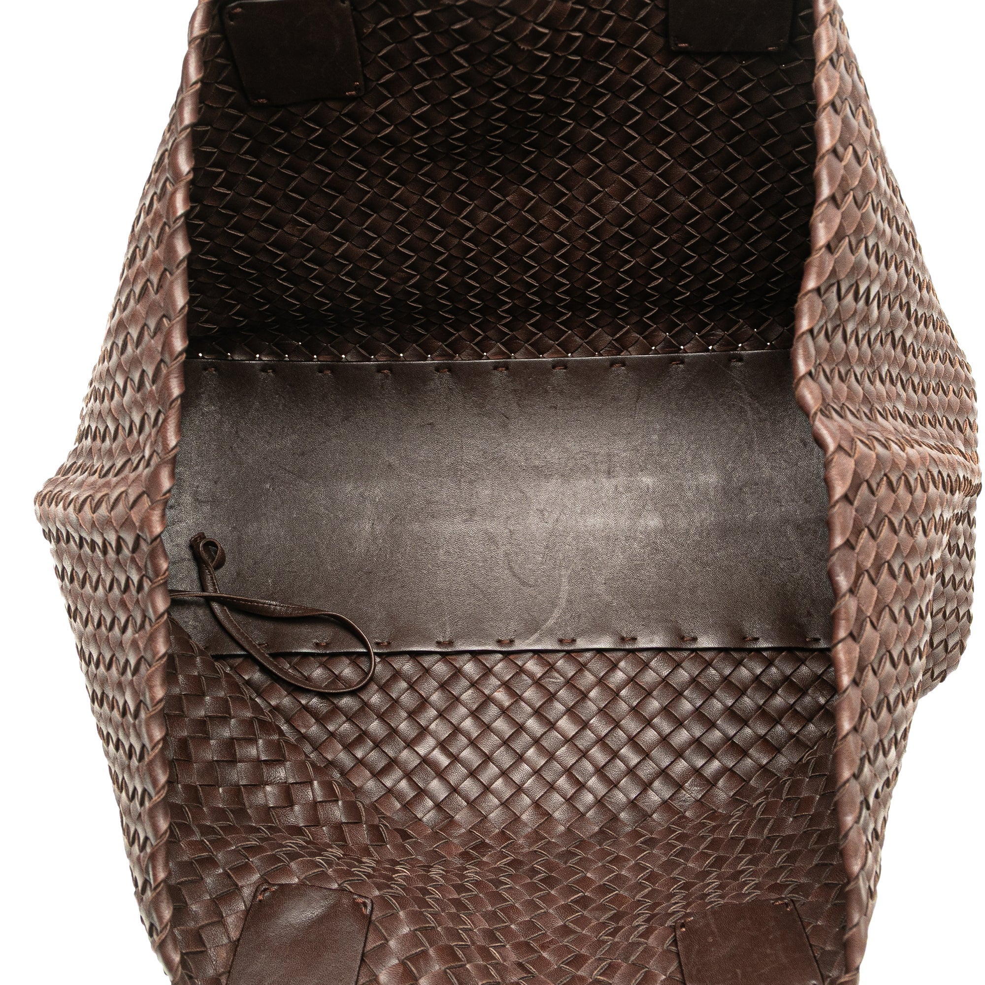 Medium Lambskin Intreccio Cabat Tote