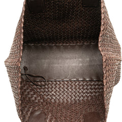 Medium Lambskin Intreccio Cabat Tote