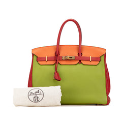 Special Order Tricolor Togo Birkin Retourne 35