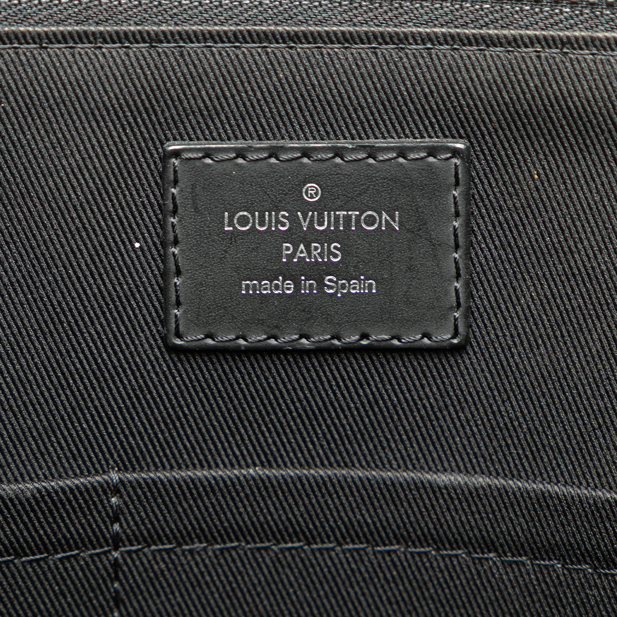 Damier Graphite Porte Documents Jour