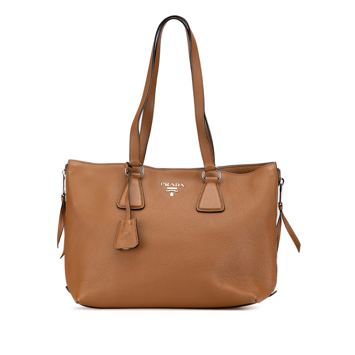 Vitello Daino Side Zip Tote