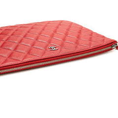 Medium Quilted Lambskin O Case Clutch