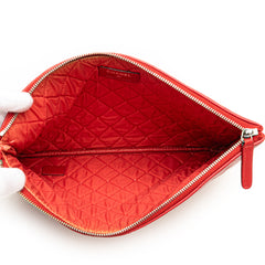 Medium Quilted Lambskin O Case Clutch