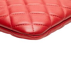 Medium Quilted Lambskin O Case Clutch