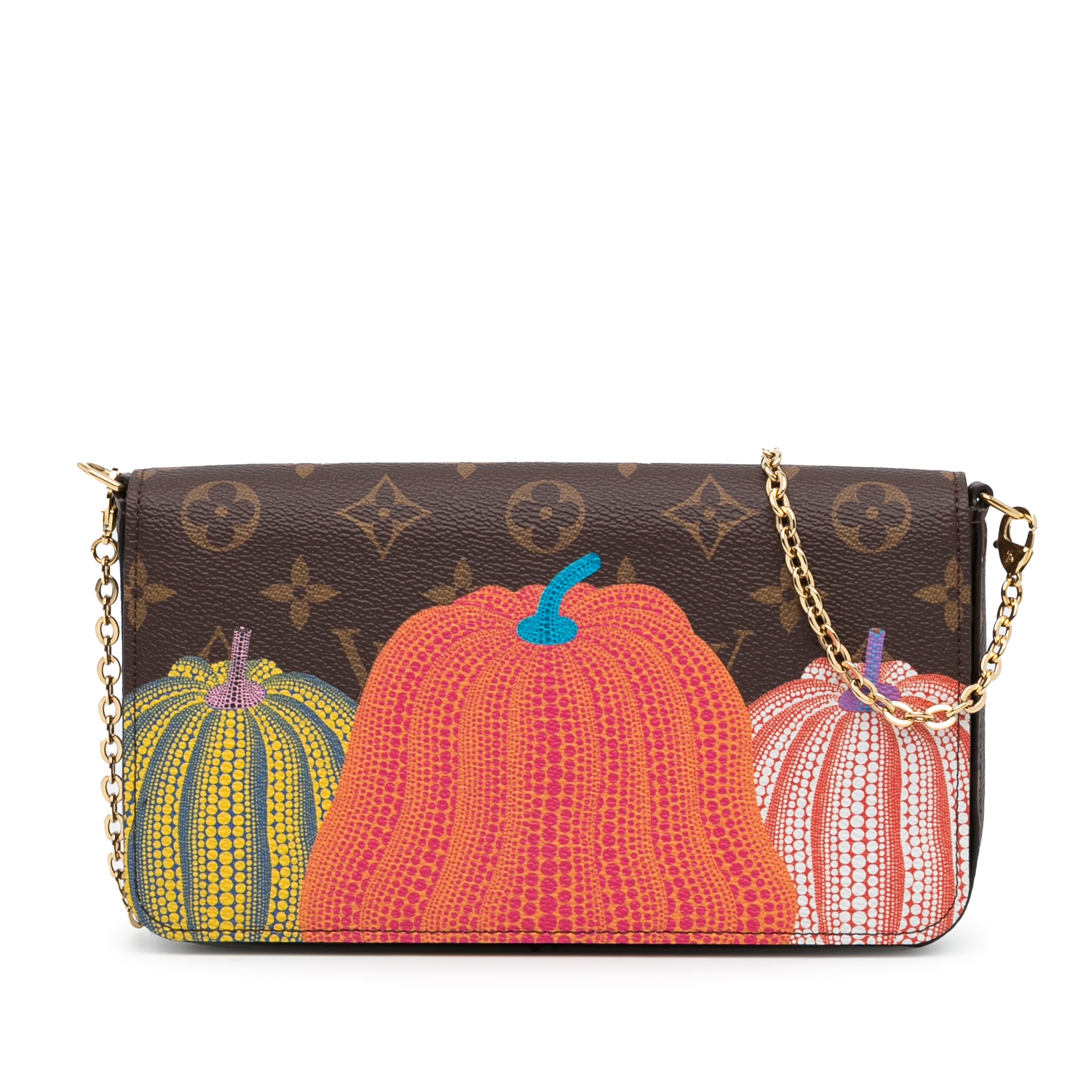 x Yayoi Kusama Monogram Pumpkins Pochette Felicie_0