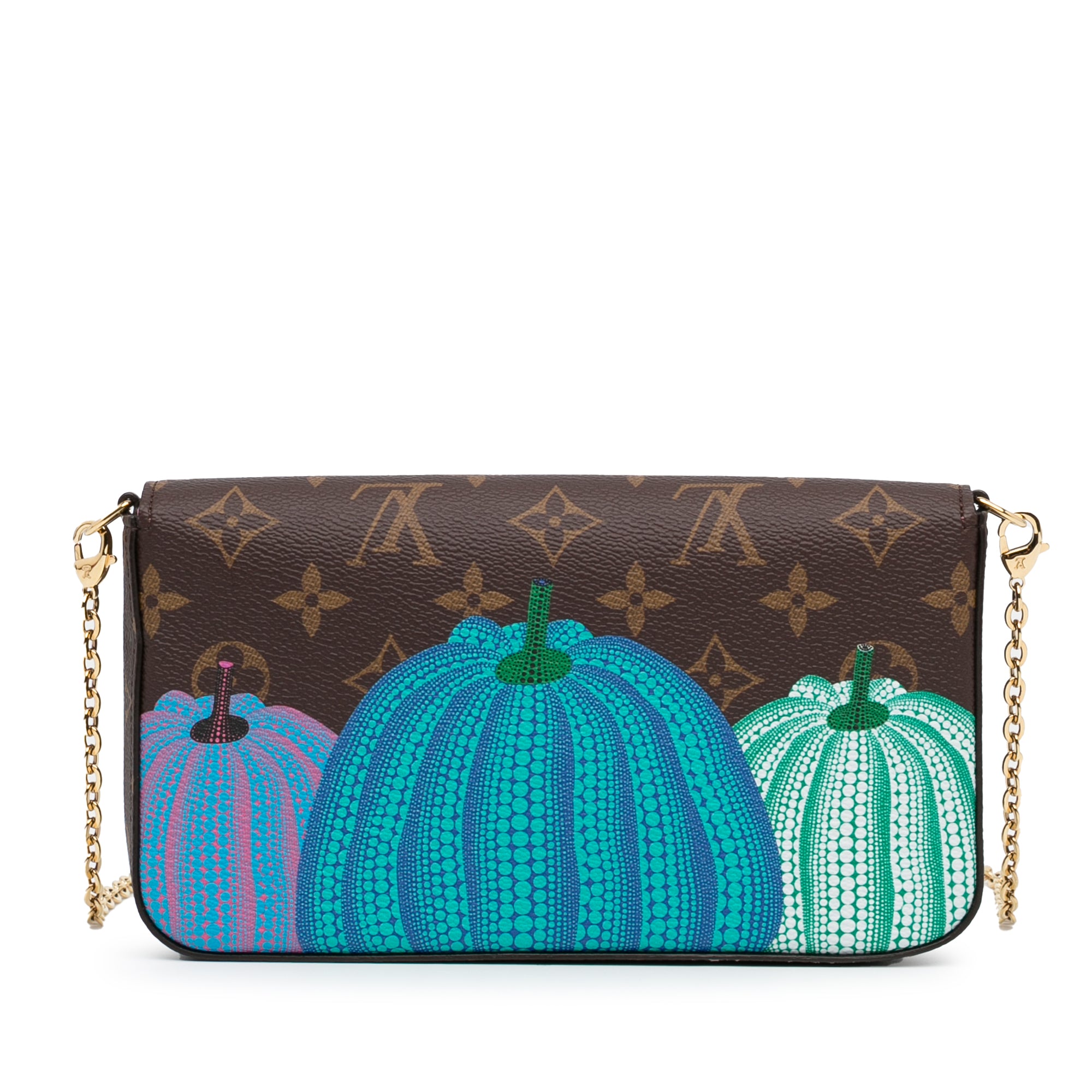 x Yayoi Kusama Monogram Pumpkins Pochette Felicie_3