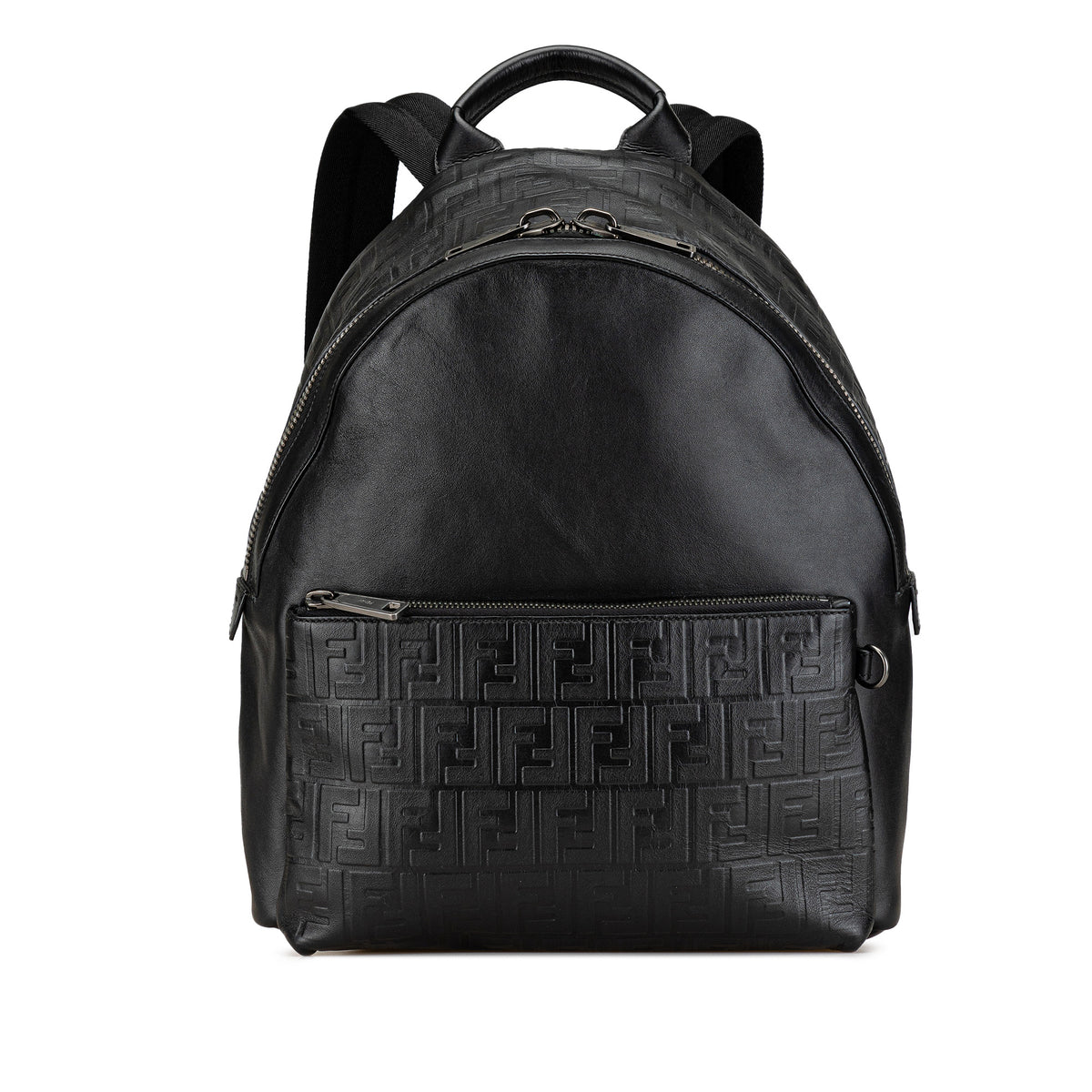 Vitello Grace Zucca Embossed Leather Backpack