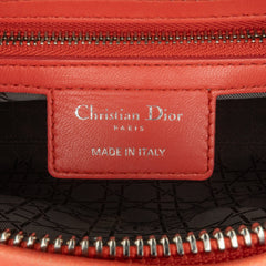 Medium Lambskin Cannage Lady Dior