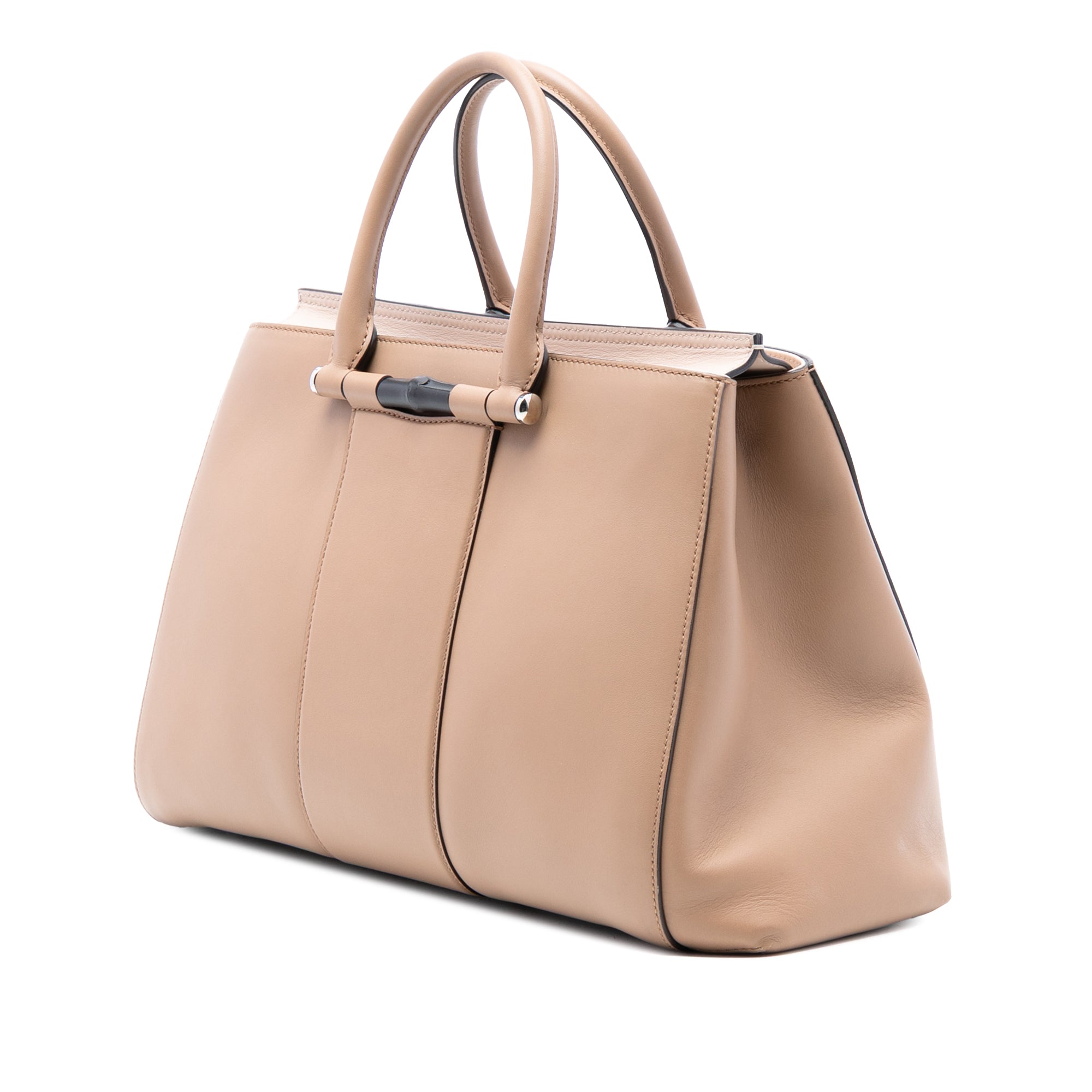 Leather Lady Bamboo Satchel