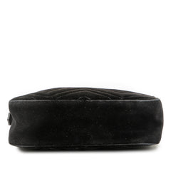 Small GG Marmont Matelasse Velvet Crossbody