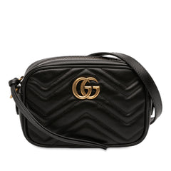 Mini GG Marmont Matelasse Leather Crossbody