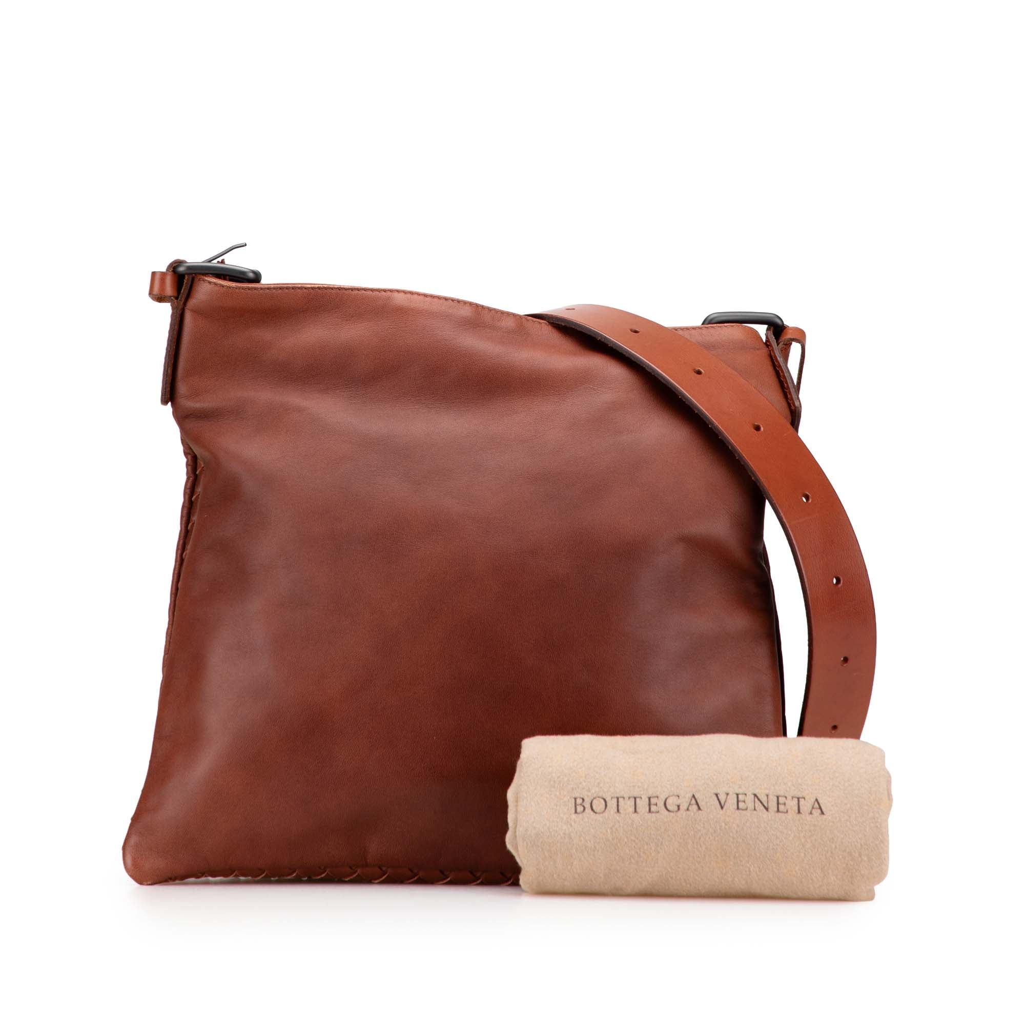 Intrecciato Trimmed Nappa Crossbody