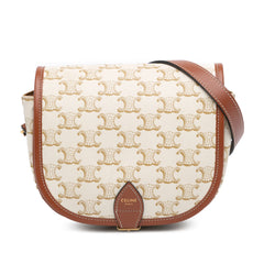 Medium Triomphe Coated Canvas Folco Crossbody