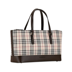 House Check Canvas Handbag_1