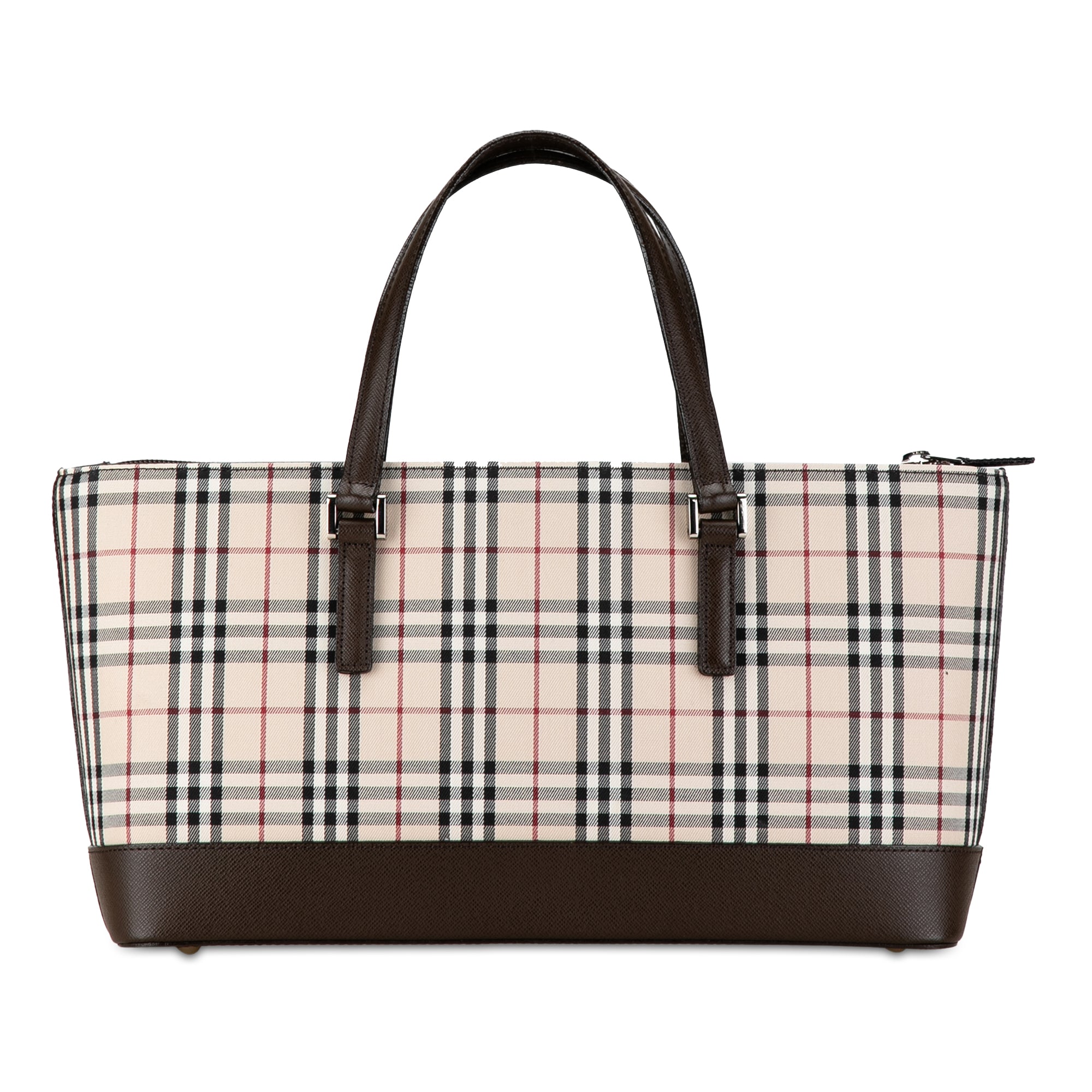 House Check Canvas Handbag_2