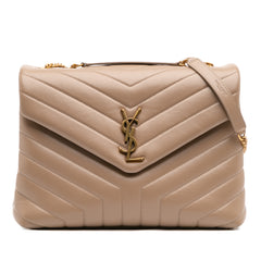 Medium Quilted Calfskin Monogram Loulou Chain Shoulder Bag