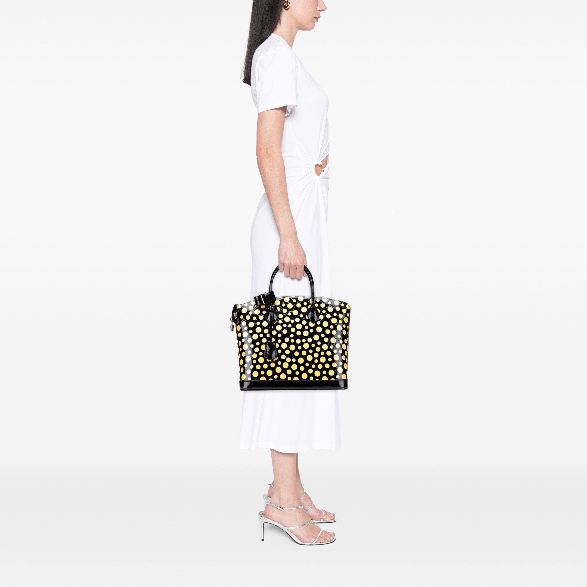 Yayoi Kusama Monogram Infinity Dots Lockit MM