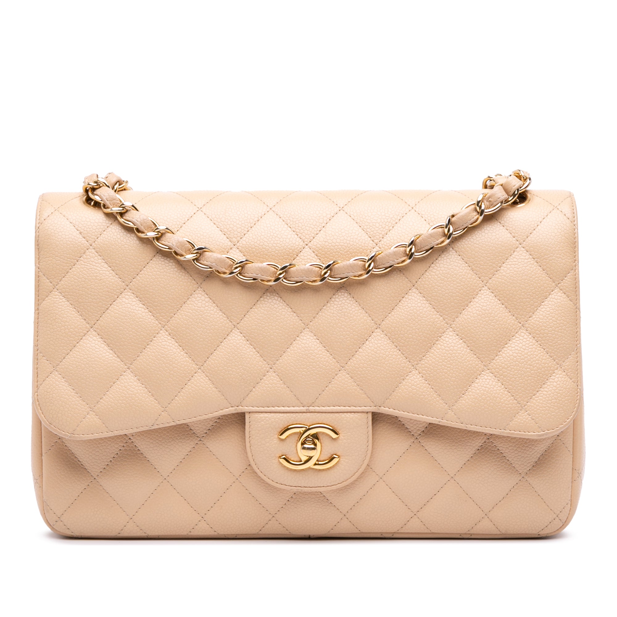Jumbo Classic Caviar Double Flap