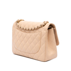 Jumbo Classic Caviar Double Flap