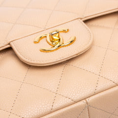 Jumbo Classic Caviar Double Flap