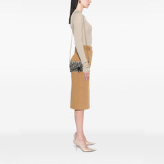 Oblique Canvas Saddle Wallet On Chain