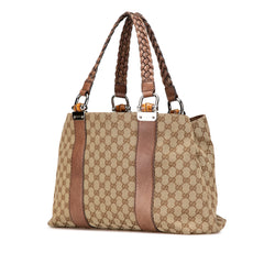 Medium GG Canvas Bamboo Libeccio Tote