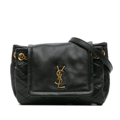 Mini Quilted Lambskin Monogram Nolita Bag