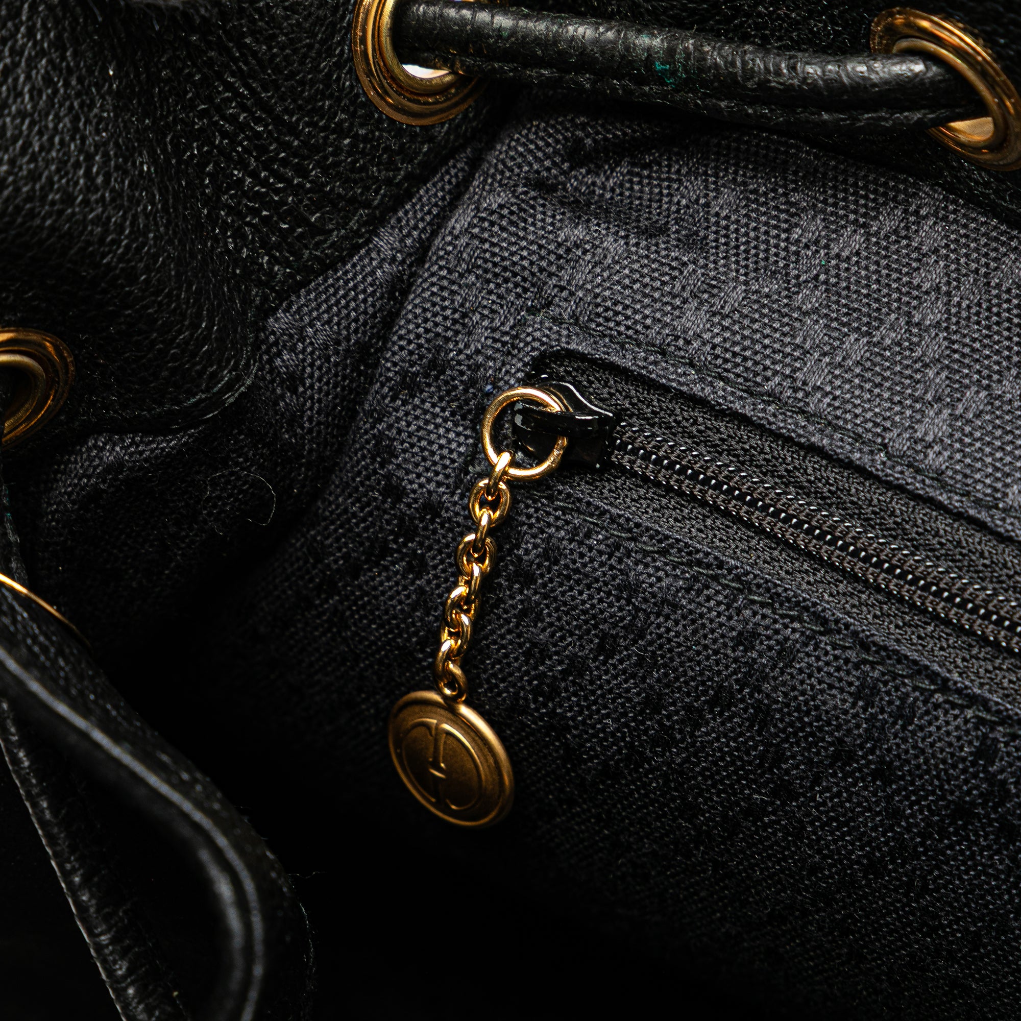 Suede Bamboo Drawstring Backpack