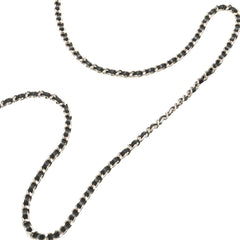 Bicolor Patent Double Zip Wallet on Chain