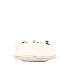 Leather Shark Lock Chain Shoulder Bag