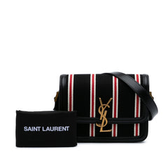 Small Canvas Striped Solferino Satchel In Box