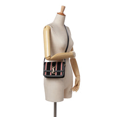 Small Canvas Striped Solferino Satchel In Box