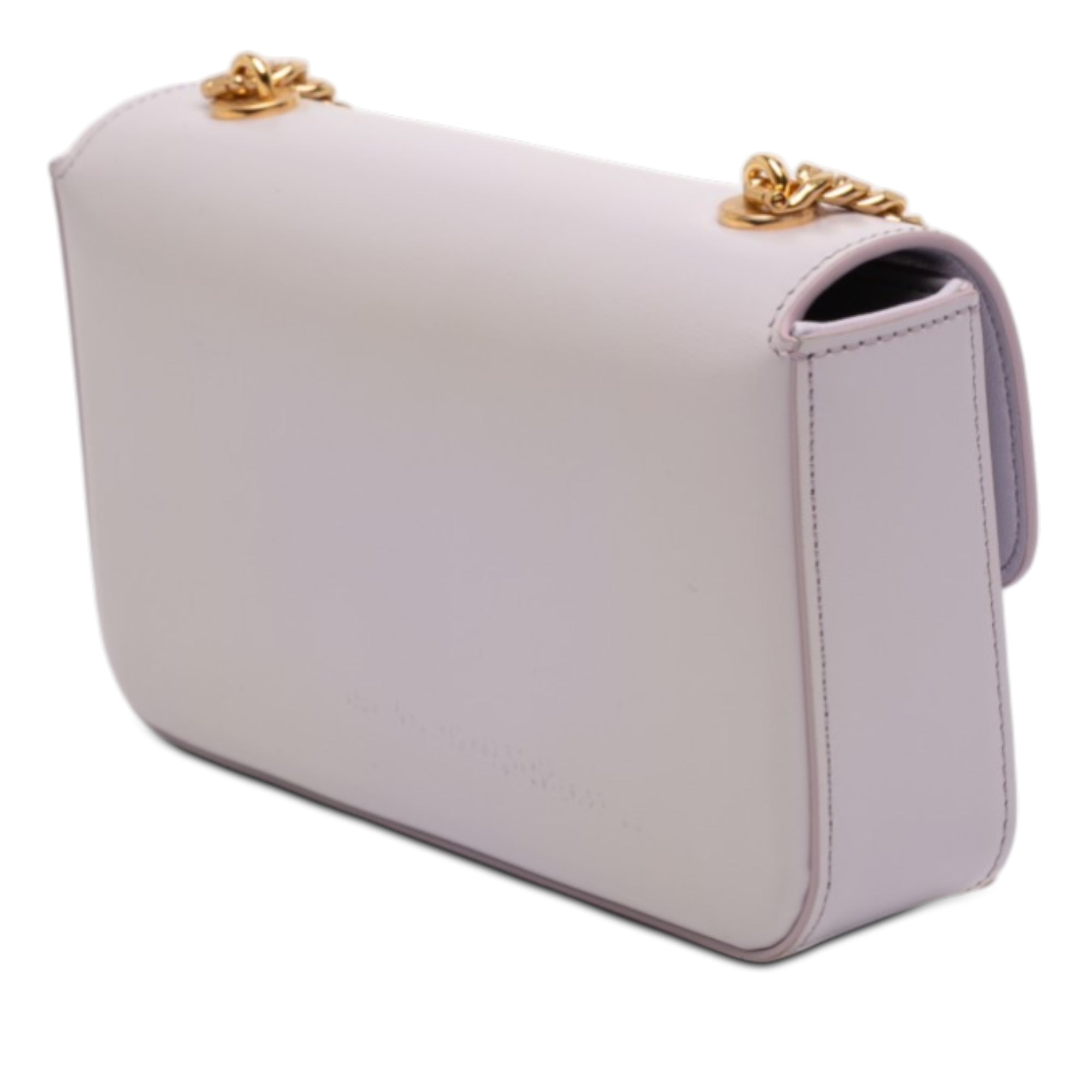 Shiny Calfskin Claude Chain Shoulder Bag