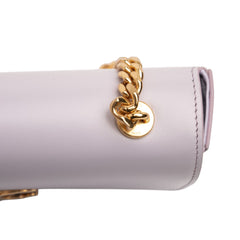 Shiny Calfskin Claude Chain Shoulder Bag