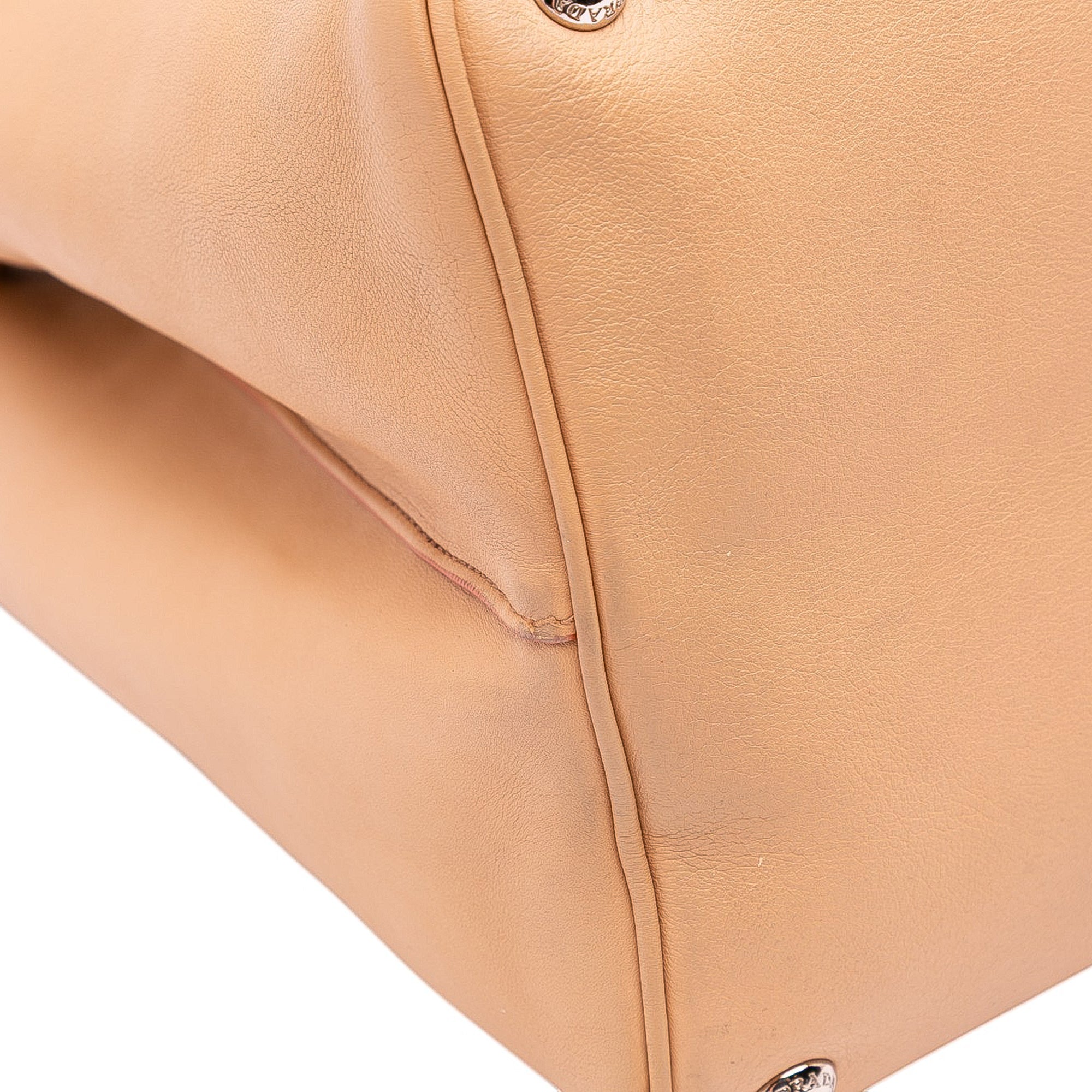 Large City Calf Double Satchel