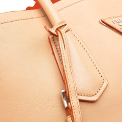 Large City Calf Double Satchel