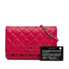 Classic Lambskin Wallet on Chain