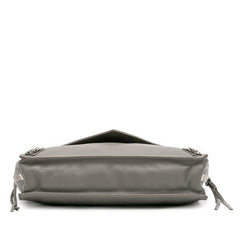 Leather Papier Sight Zip Around Clutch