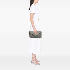 Leather Papier Sight Zip Around Clutch