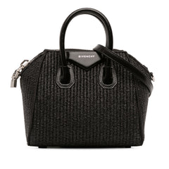 Mini Raffia Antigona Satchel