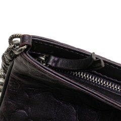 Embossed Lambskin Camellia Chain Pochette
