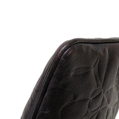 Embossed Lambskin Camellia Chain Pochette