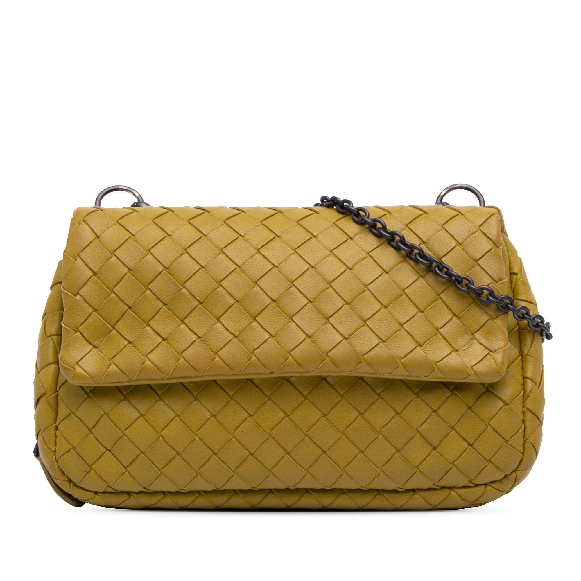 Mini Nappa Intrecciato Expandable Chain Flap Crossbody