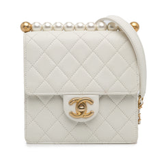 Small Lambskin Chic Pearls Flap_0