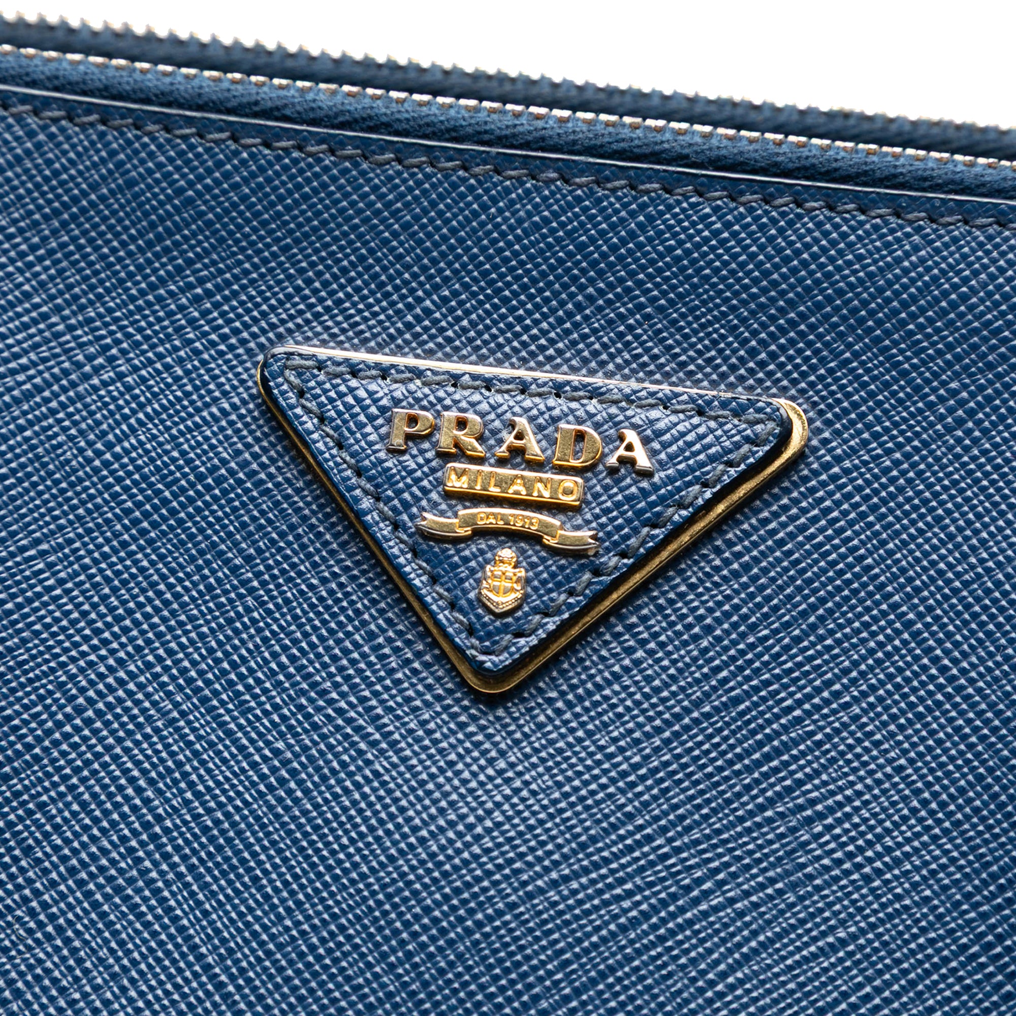 Medium Saffiano Lux Galleria Double Zip Satchel