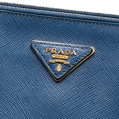 Medium Saffiano Lux Galleria Double Zip Satchel