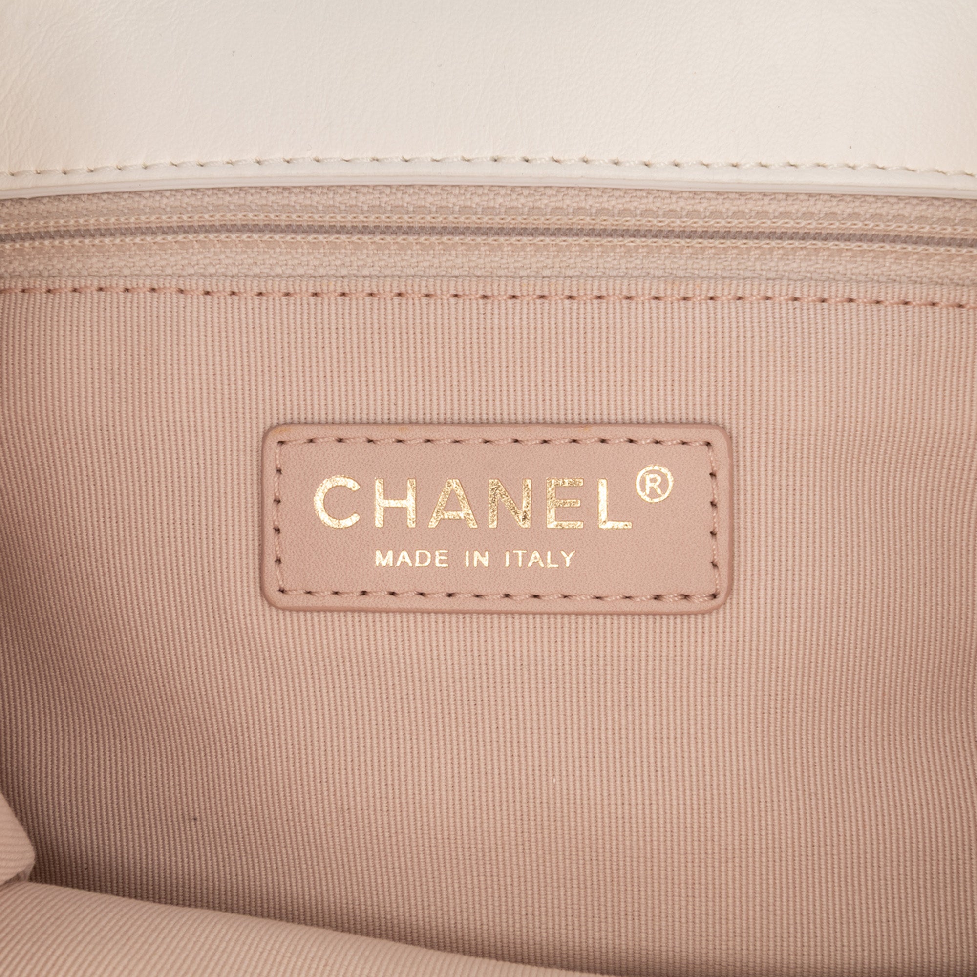 CC Quilted Aged Calfskin Accordion Flap