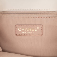 CC Quilted Aged Calfskin Accordion Flap