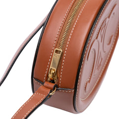 Small Calfskin Cuir Triomphe Oval Crossbody